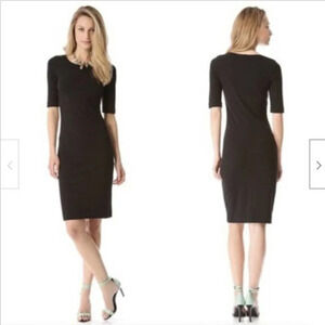 Diane Von Furstenberg Meeson Knit Sheath Dress Black‎ Size Small